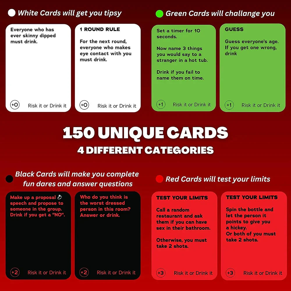 Risk It Or Drink It Fun Party Game
