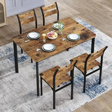 Dining Table Set for 4, Modern 5 Piece