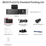 AZDOME M550 Pro Car DVR 4K Three Cameras