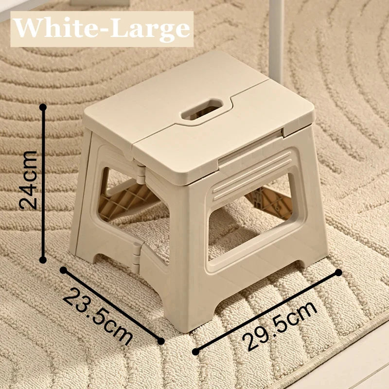 Plastic Folding Stool, Outdoor Foldable Beach Chair, Ultralight