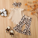 Citgeett Autumn Infant Baby Girls Jumpsuit Solid Color