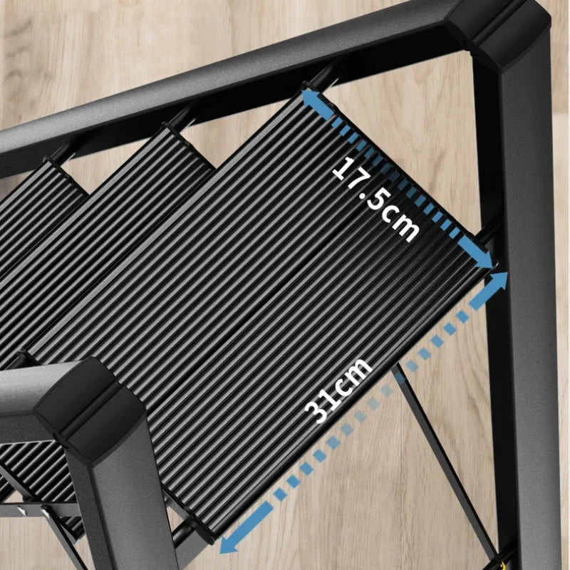 Multifunctional Folding Ladder Aluminum Alloy High Stools Kitchen