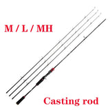 3 Tips Bass Fishing Rod Carbon Fiber Spinning/Casting