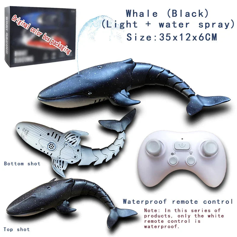 Robot Whale Shark Toy Kids Snake Remote Control