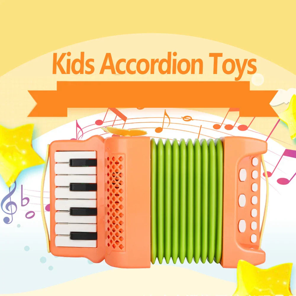 Kids Accordion Toy 10 Keys 8 Bass Accordions