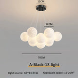 Modern 3D Moon Bubble Chandeliers Children's Room Decor