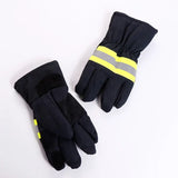 Fireproof Safety Gloves Black Reflective Belt Fire Gloves