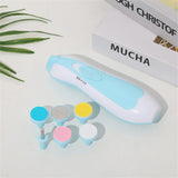 1/2PCS 6-piece Electric Nail Polisher Baby Blue Powder