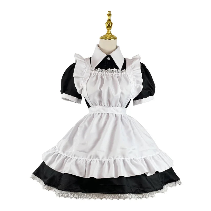 Gothic Lolita Anime Maid Cosplay Costumes Women Plus