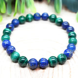 Ruberthen 8 MM Natural AAA Grade Malachite Lapis