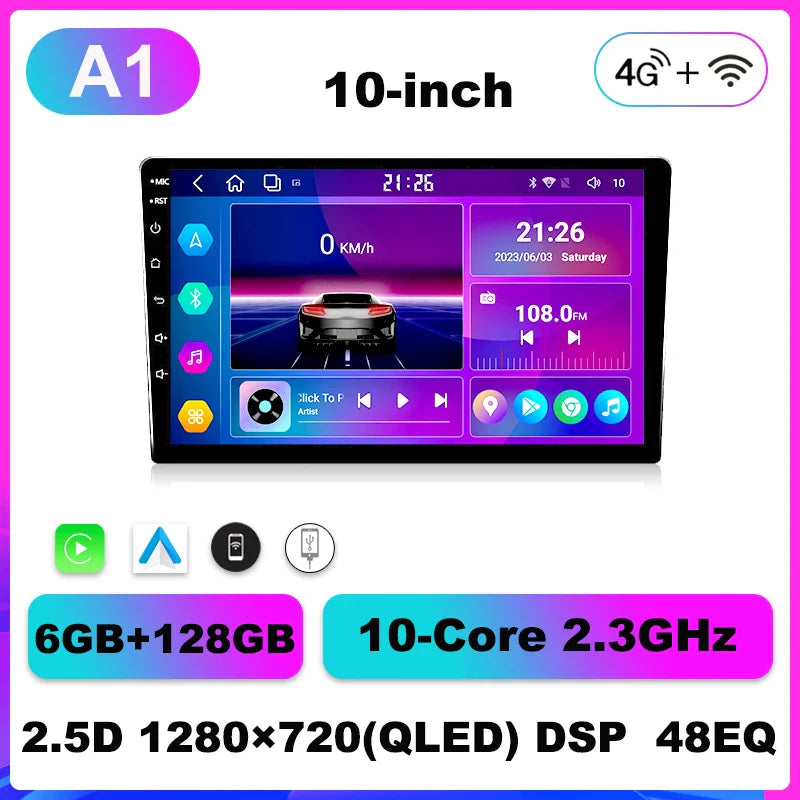 KNOWRO 10 Core Android 12 7"9 "10"Car Intelligent