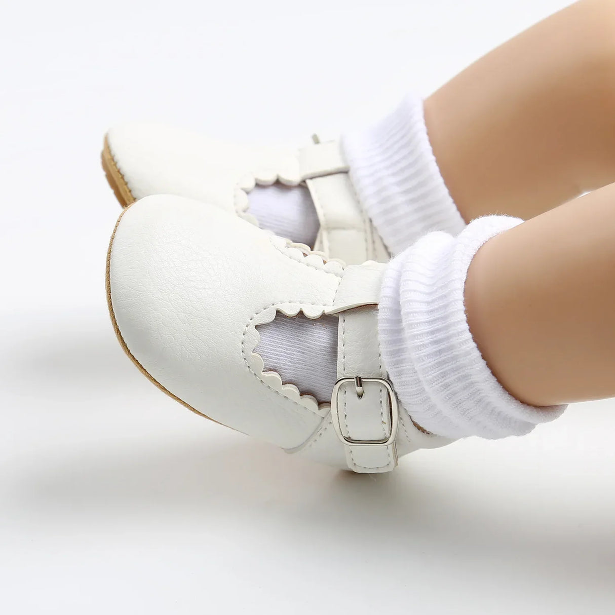 KIDSUN Newborn Baby Shoes Stripe PU Leather Boy