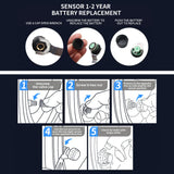 Wireless LCD Display Motorcycle TPMS Tyre Temperature Tester