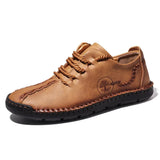 Handmade Leather Casual Men Shoes Design Sneakers Men