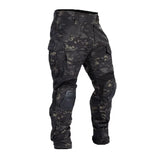 Men Military Tactical Trousers CP Camouflage Cargo Knee