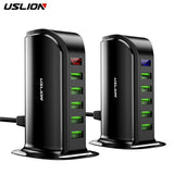 USLION 5 Ports USB Charger HUB LED Display