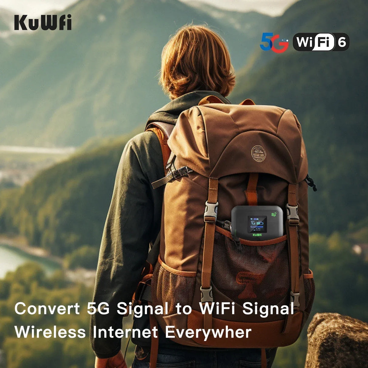 KuWFi 5G Wifi Router 1800Mbps MiFi Dual Band