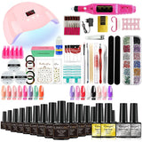 Nail Art Acrylic Nail Polish Set with UV