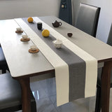 Chinese Style Cotton and Linen Table Flag Tea