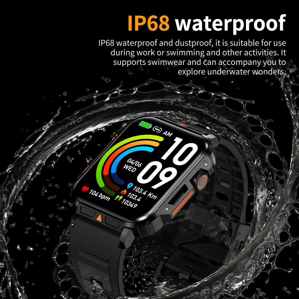 Outdoor Sports Smart Watch 1.95" HD Color Screen