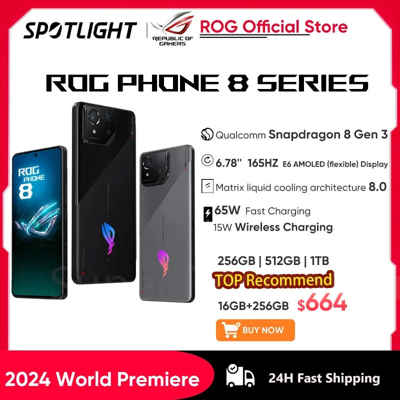 2024 World Premiere ASUS ROG Phone 8 Snapdragon