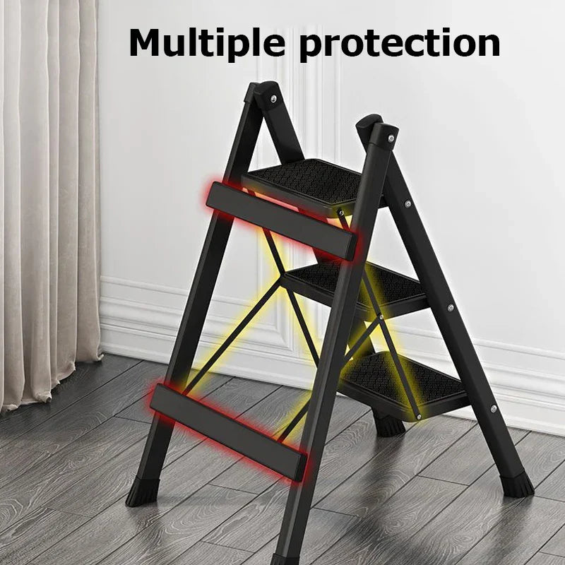 Thickened Metal Folding Ladder Multifunction Household Ladder Stool