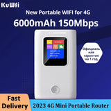 KuWfi Mobile Wifi Router 6000mAh Portable 3G 4G