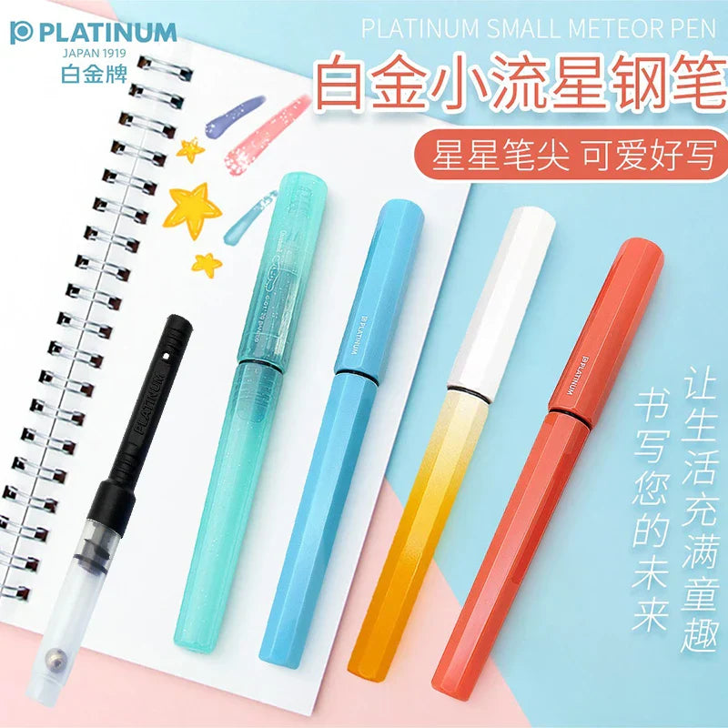 Japanese Plantinum small meteor pen student lovely girl
