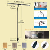 Double Head LED Desk Lamp Stepless Dimmable Computer