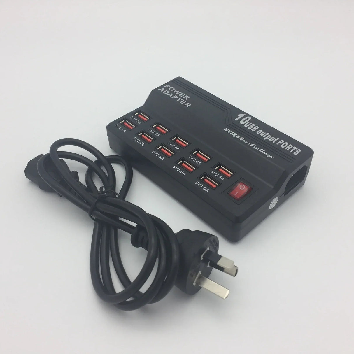 HUB 10 USB multi-port charger Fast charging for