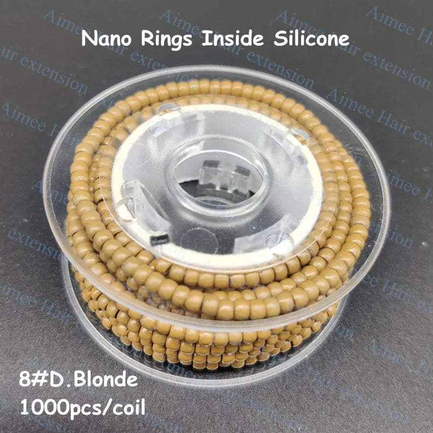 1000pcs/coil Pre-Loaded 3.0mm NanoRings Silicone Micro Rings Links