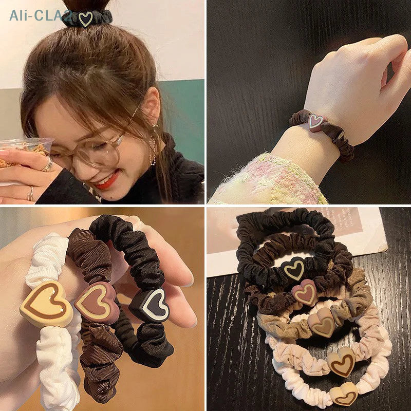 1PC New Korean Style Love Hair Ties Cute