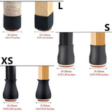 24pcs Silicone Desk Chair Leg Protectors with EVA