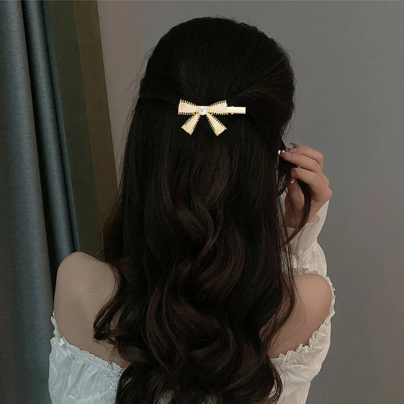 ZHBORUINI 2022 Natural Freshwater Pearl Hair Clips Ladies