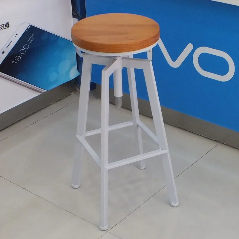 Industrial Swivel Bar Stools ,Wrought-iron Bar Chair,Household Lift