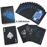 Black Gold Playing Card Poker Game Deck blue