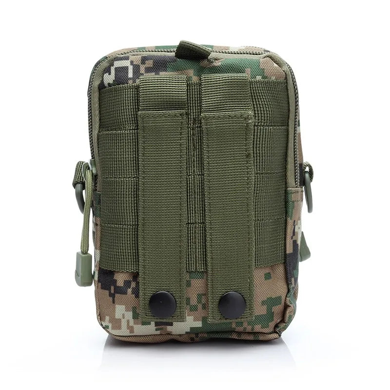 Camouflage Belt Zipper Waist Pack Men's Casual Bag