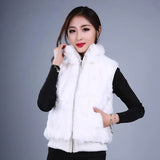 Real Fur Rabbit Korean Rabbit Fur Coat Natural