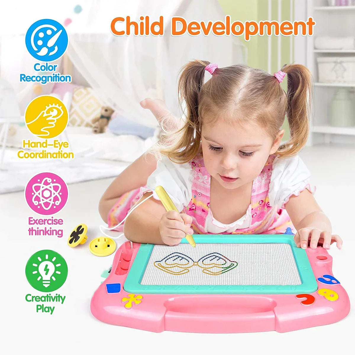 Magnetic Drawing Board for Kids Large Doodle Board