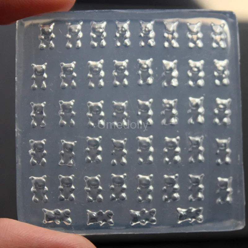1PCS Silicone Miniature Mini Gummy Candy Mould 1/12
