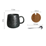 YWDL 380ml Japanese Retro Style Ceramic Coffe Mug