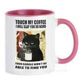 Funny Cat Mugs Coworker Gifts Coffee Spelled Backwards