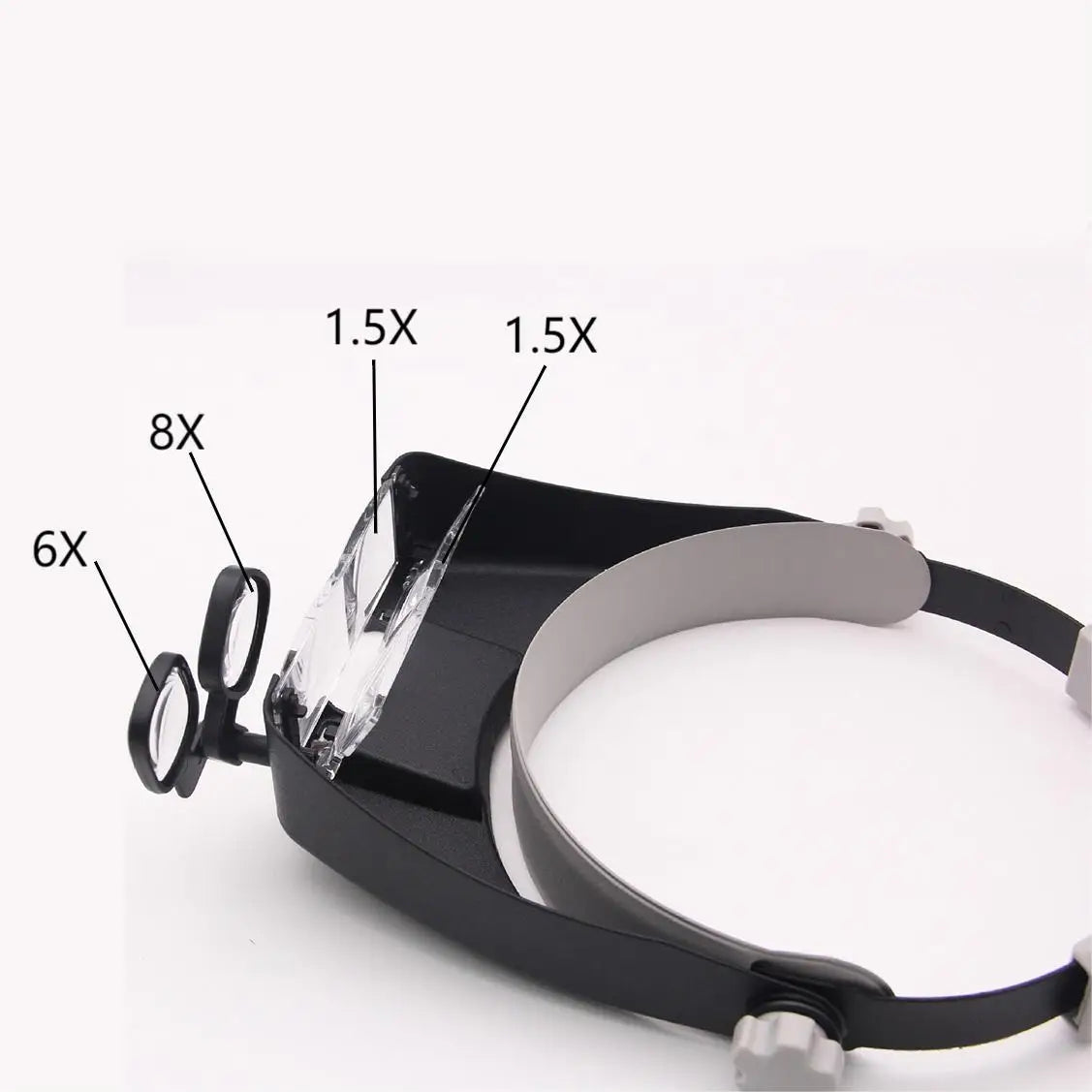 17X Headband Adjustable Magnifier Eye Glasses Magnifying Glasses