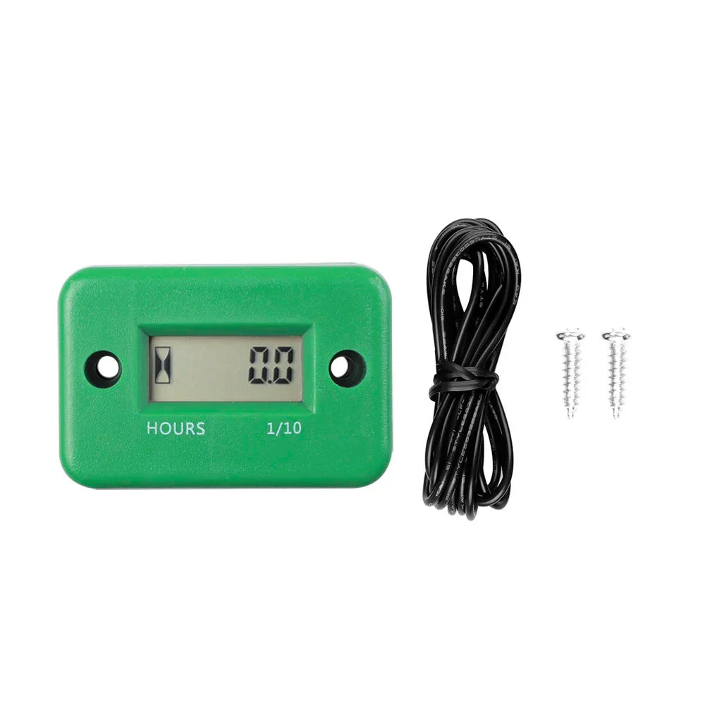 Waterproof Digital Hour Meter LCD Display Portable Engine Gauge Hour Meter For Motorcycle/Boat Engines Counter Hour Meter FE04