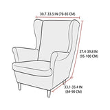 Polar Fleece Wing Chair Cover Stretch Wingback Sofa