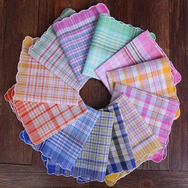 TOP Square Printed Handkerchief Men Women Cotton Handkerchiefs