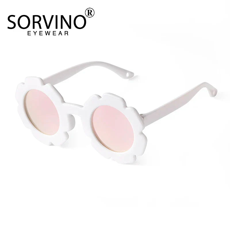 SORVINO Vintage Kids Sunglasses Child Sun Glasses Round