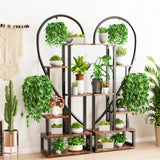 6 Tier Metal Plant Stand, Creative Half Heart
