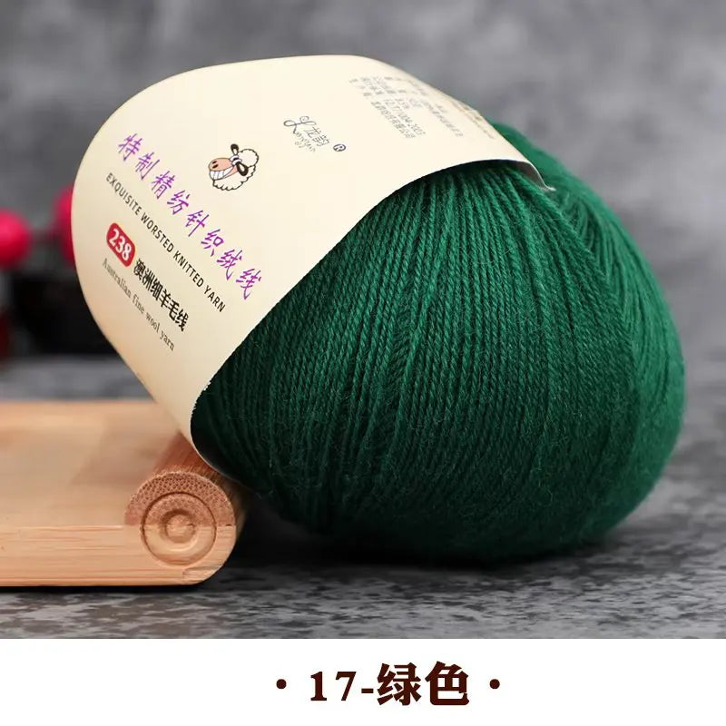 50g 100% Merino Wool Yarn Thin Yarn Soft