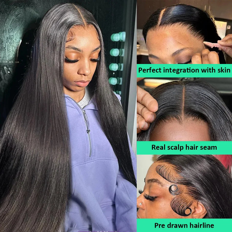 13x4 Transparent Lace Frontal Wig 250 Density 30